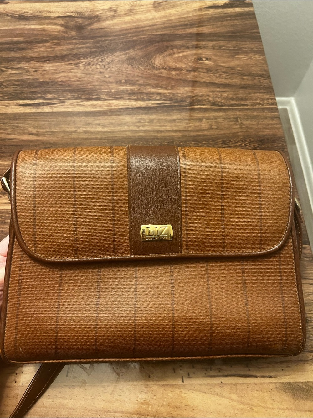 Liz Claiborne Brown and Tan Shoulder Bag